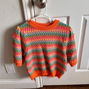 Louella Knit Top - Orange size small